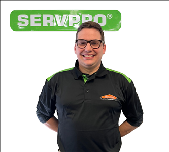 John, SERVPRO employee, male, in front of white background