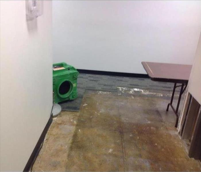 pipe burst in Fort Worth office