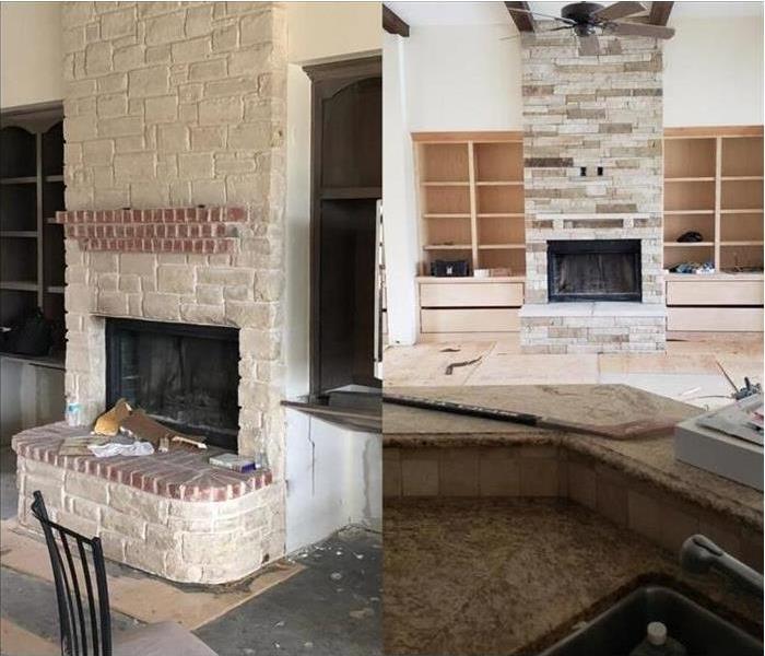 Fort Worth, Texas, home remodel after water damage