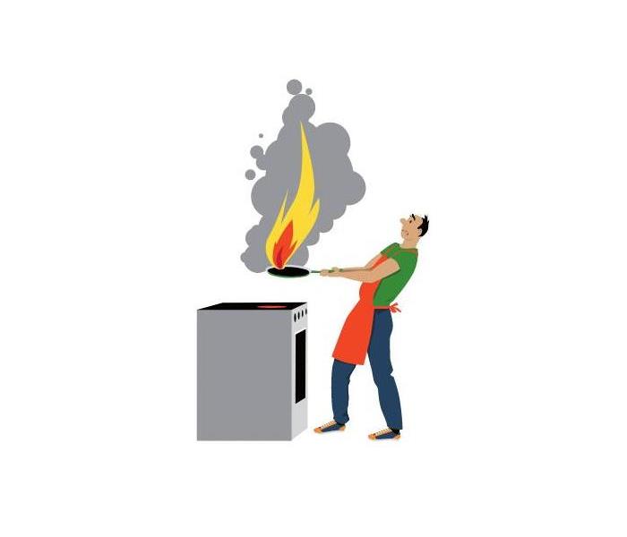 Kitchen fire icon
